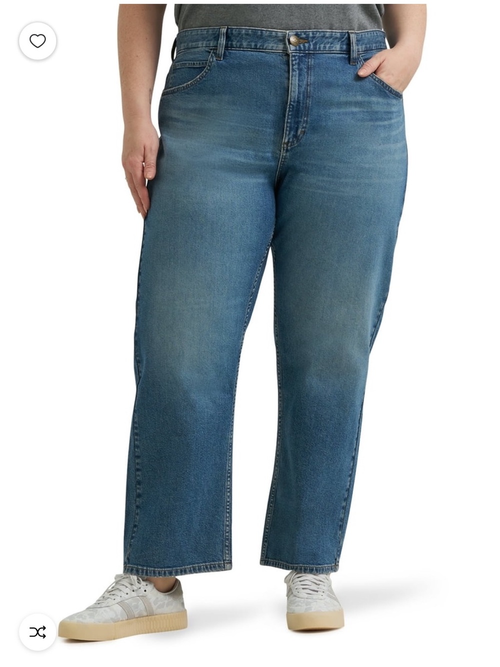 Lee Straight Leg High Rise Jeans